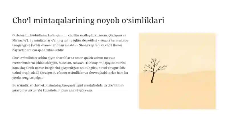 Respublikamizda o‘simliklarning mintaqalar bo‘yicha tarqalishi 4
