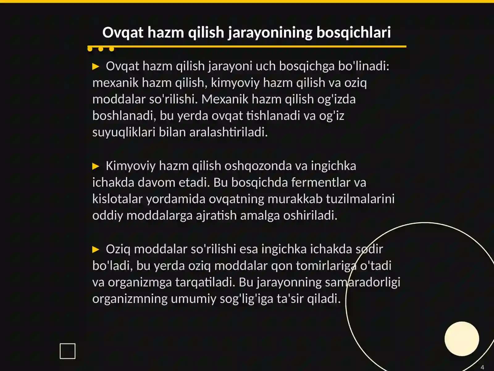 Odamlar ovqat hazm qilish tizimi 4
