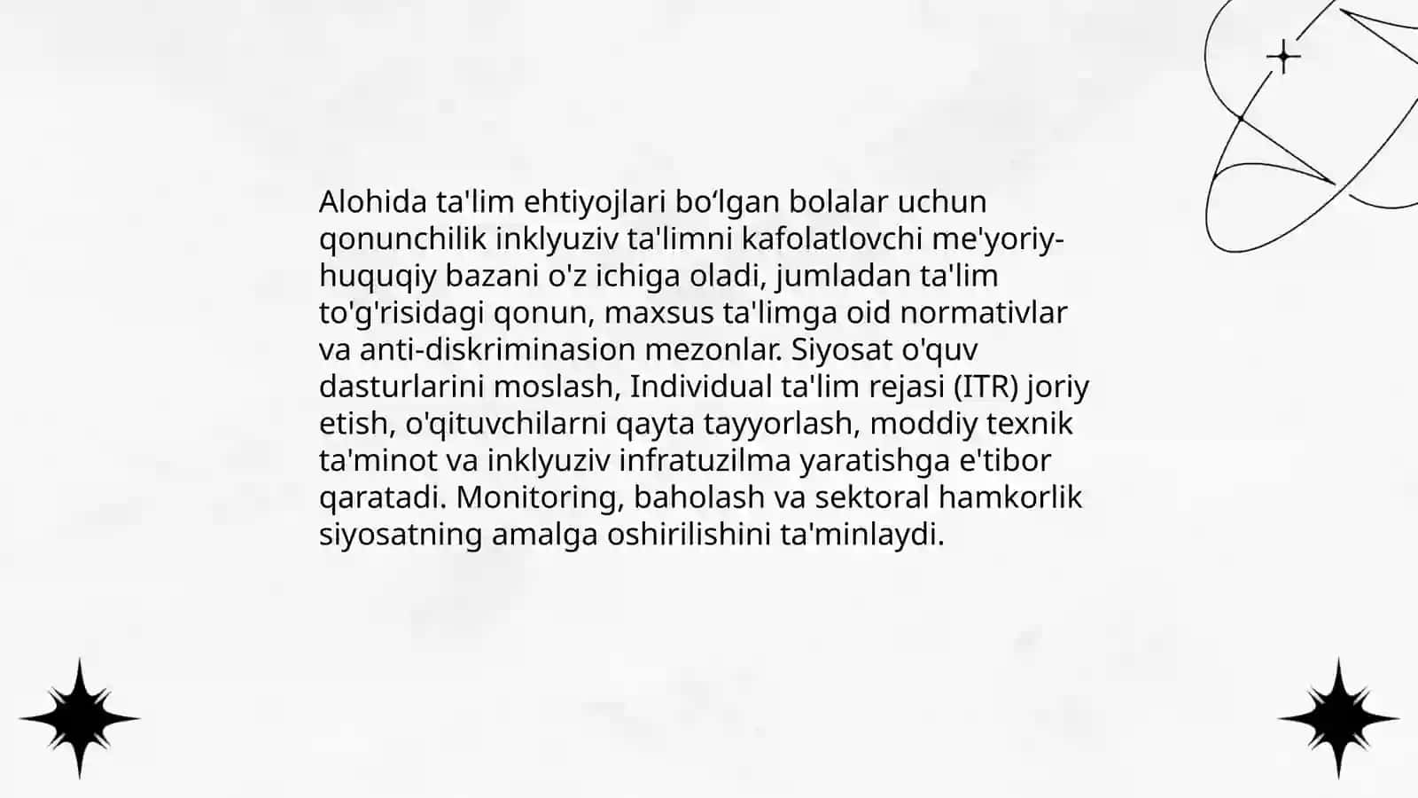 Inklyuzif ta'limi gospital pedagogikasi ta'limi 4