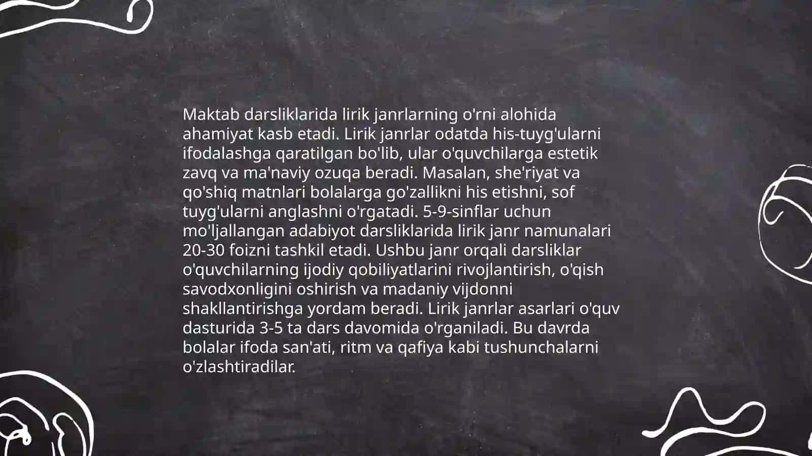 Lirik janrlarning tahlil usullari 4