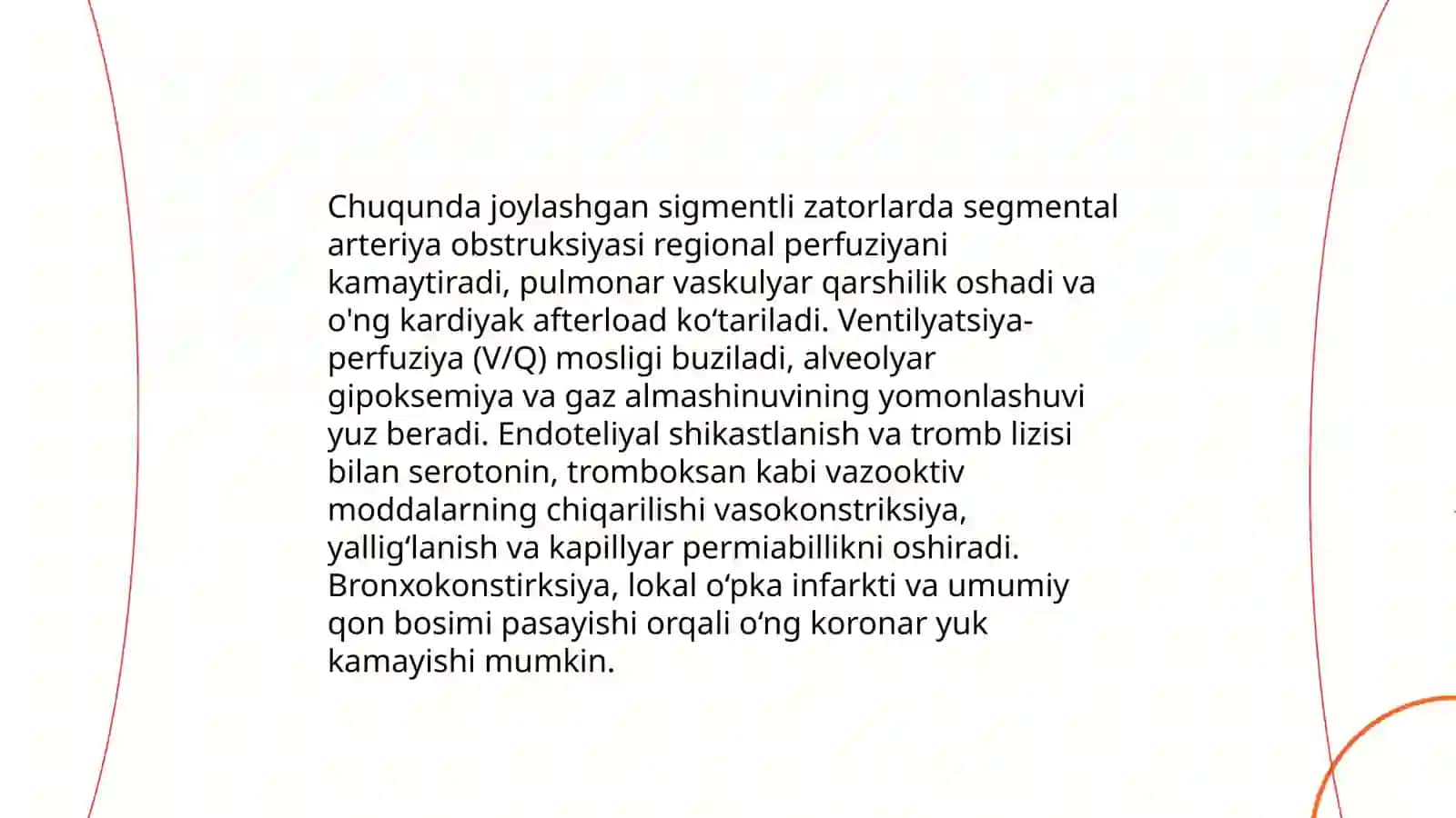 Chuqurda joylashgan sigmentli zatorlar 4