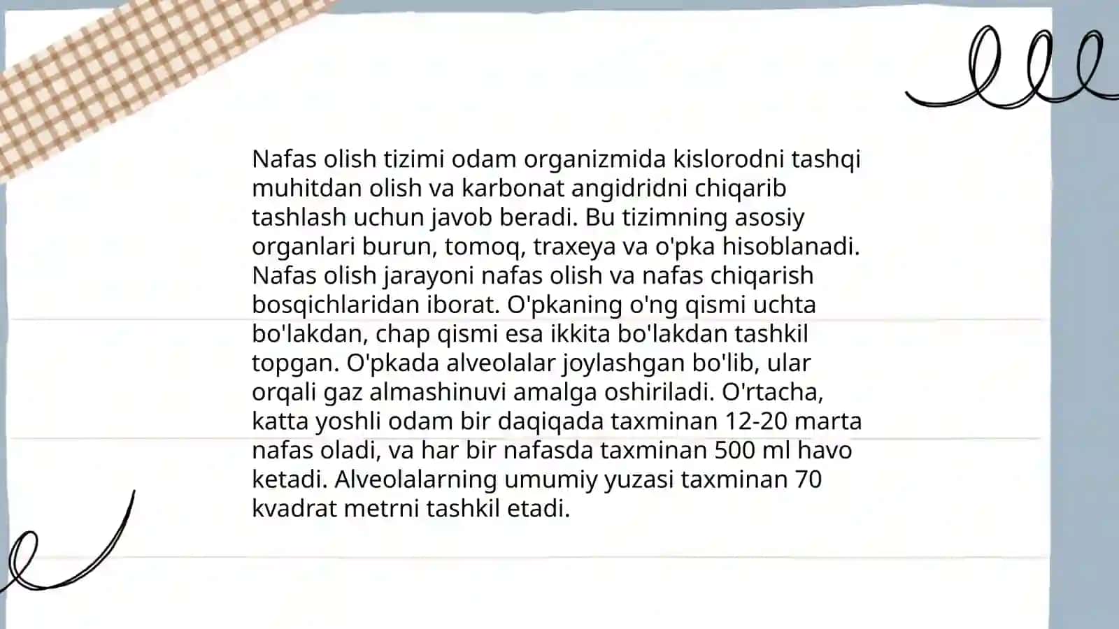 Nafas olish sistemasi 4