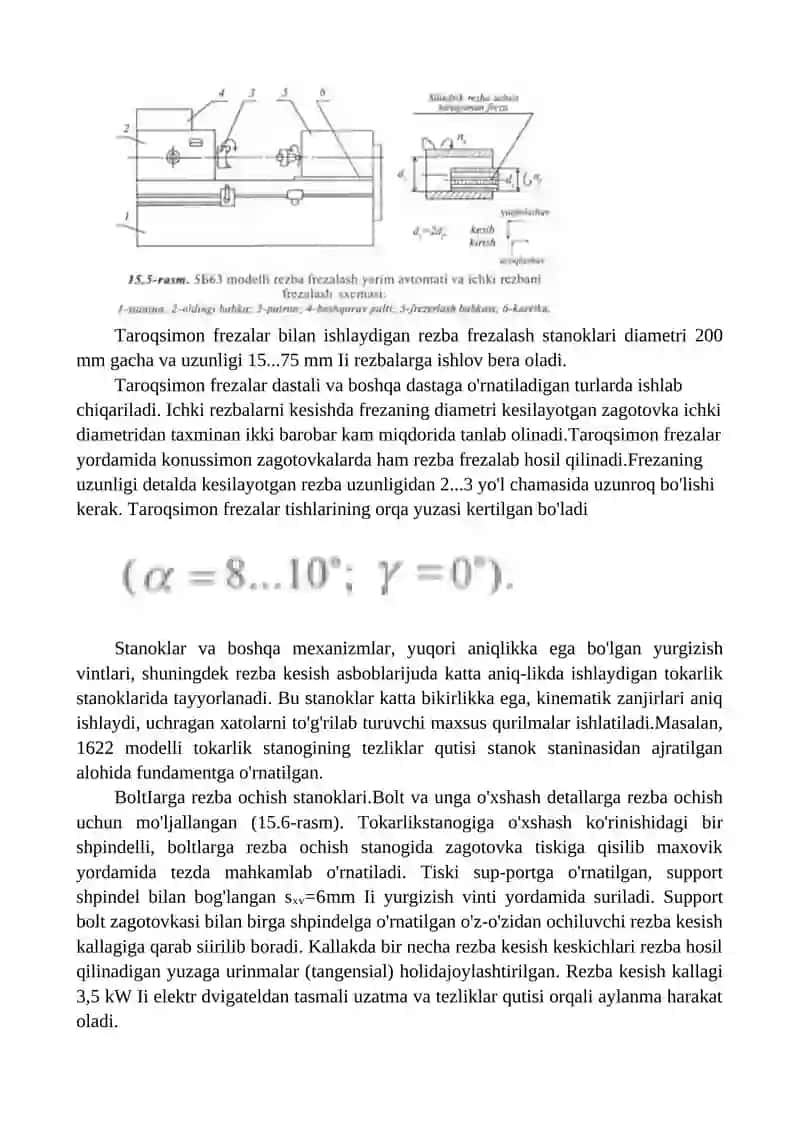 Rezba elementlari sistemasi va profili 4