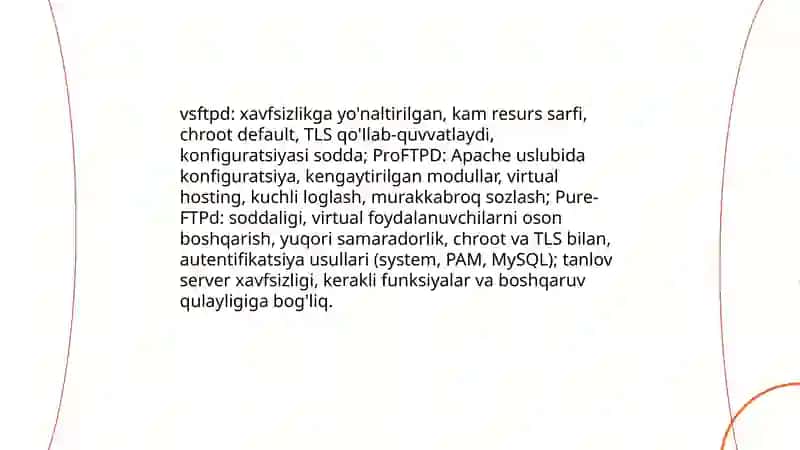 FTP serverni o'rnatish va sozlash 4