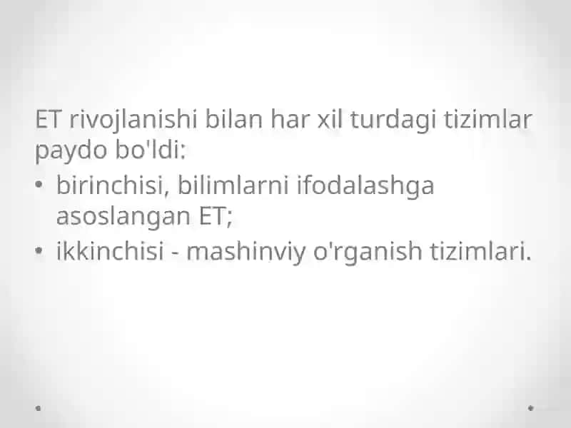Ekspert tizimlari 4