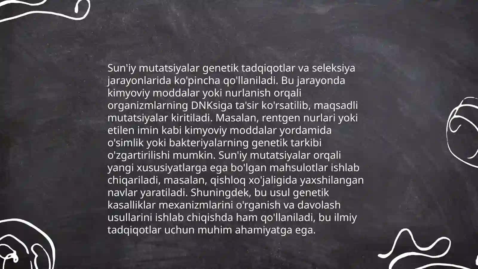 Tabiiy va sun‘iy mutatsiyalar 4