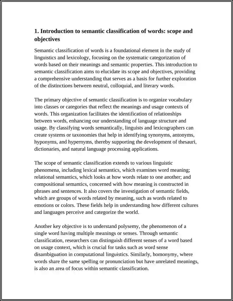 MAKE A PRESENTATION ON TOPIC SEMANTIC CLASSIFICATION OF WORDS/OR NEUTRAL, COLLOQUIAL AND LITERARY WORDS 4