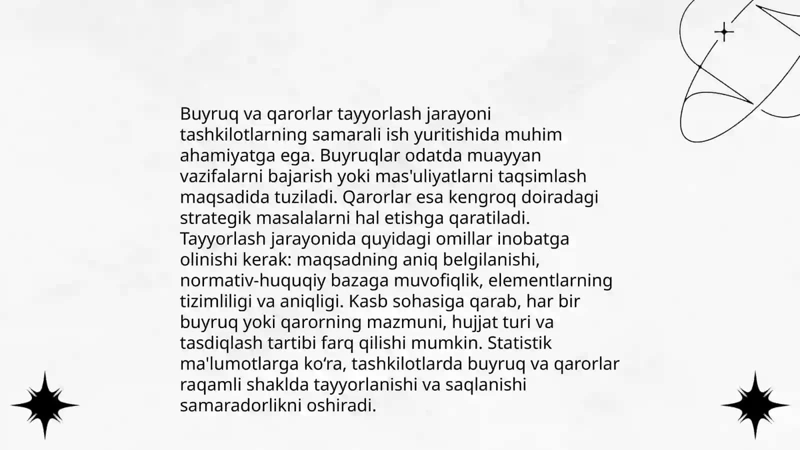 Ish yuritish hujjatlaridan namunagʻar tayyorlash 4