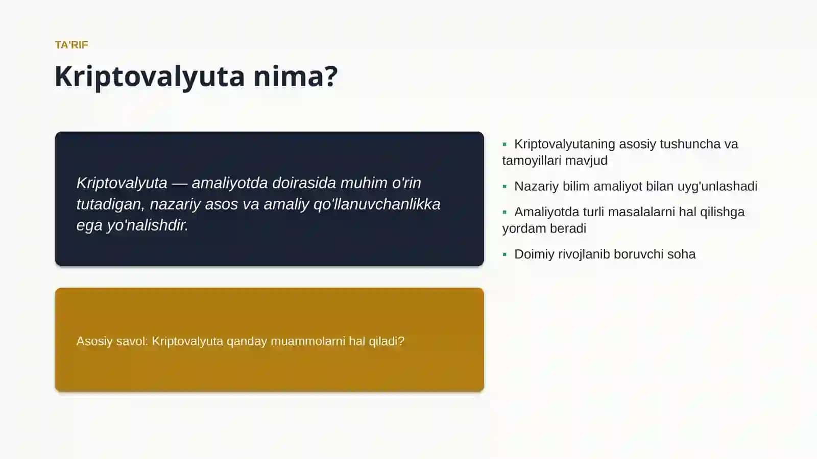 Kriptovalyuta Metodlari va usullari 4