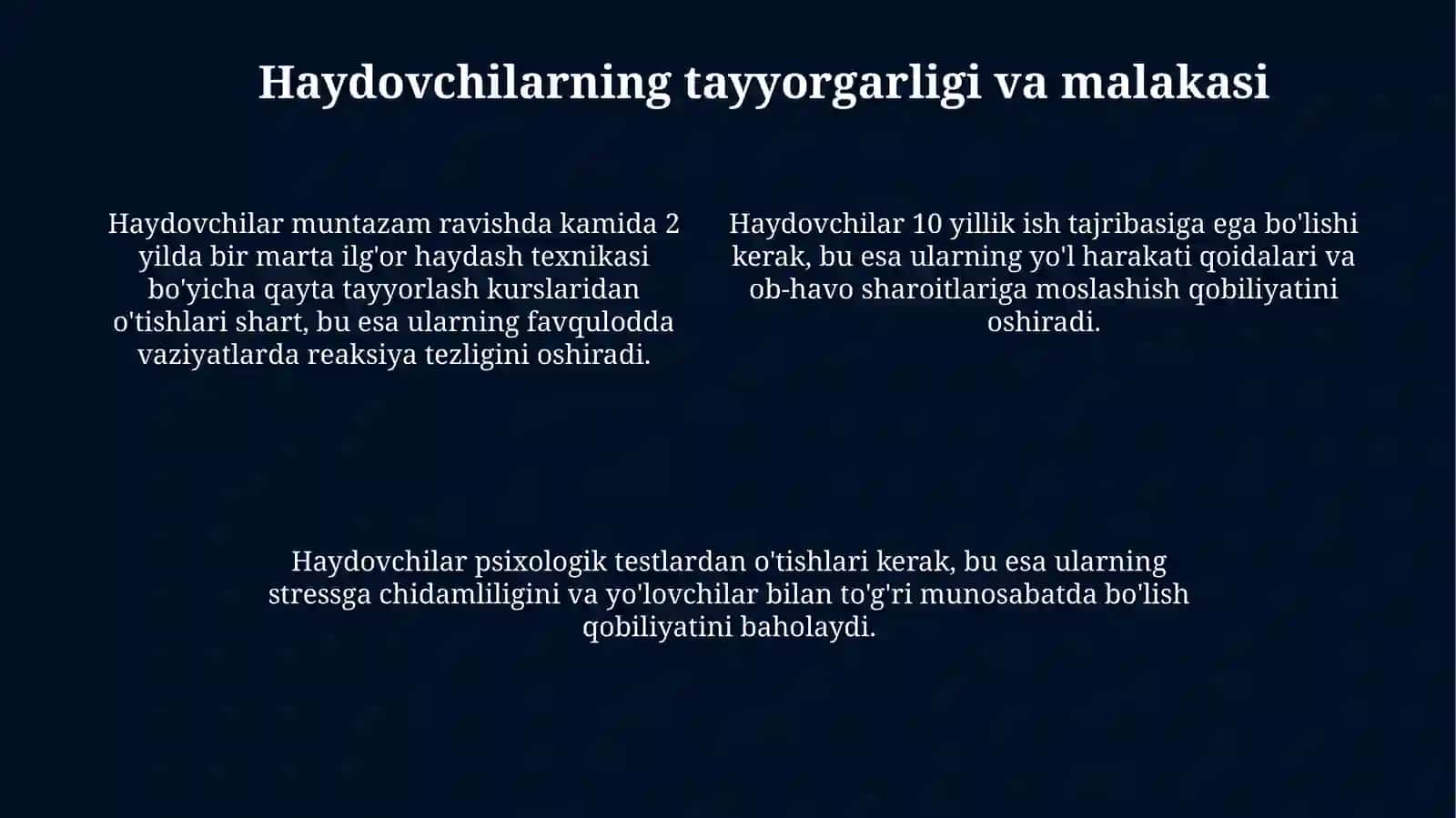 Avtobuslardayo‘lovchilartashishxavfsizliginita’minlash 4