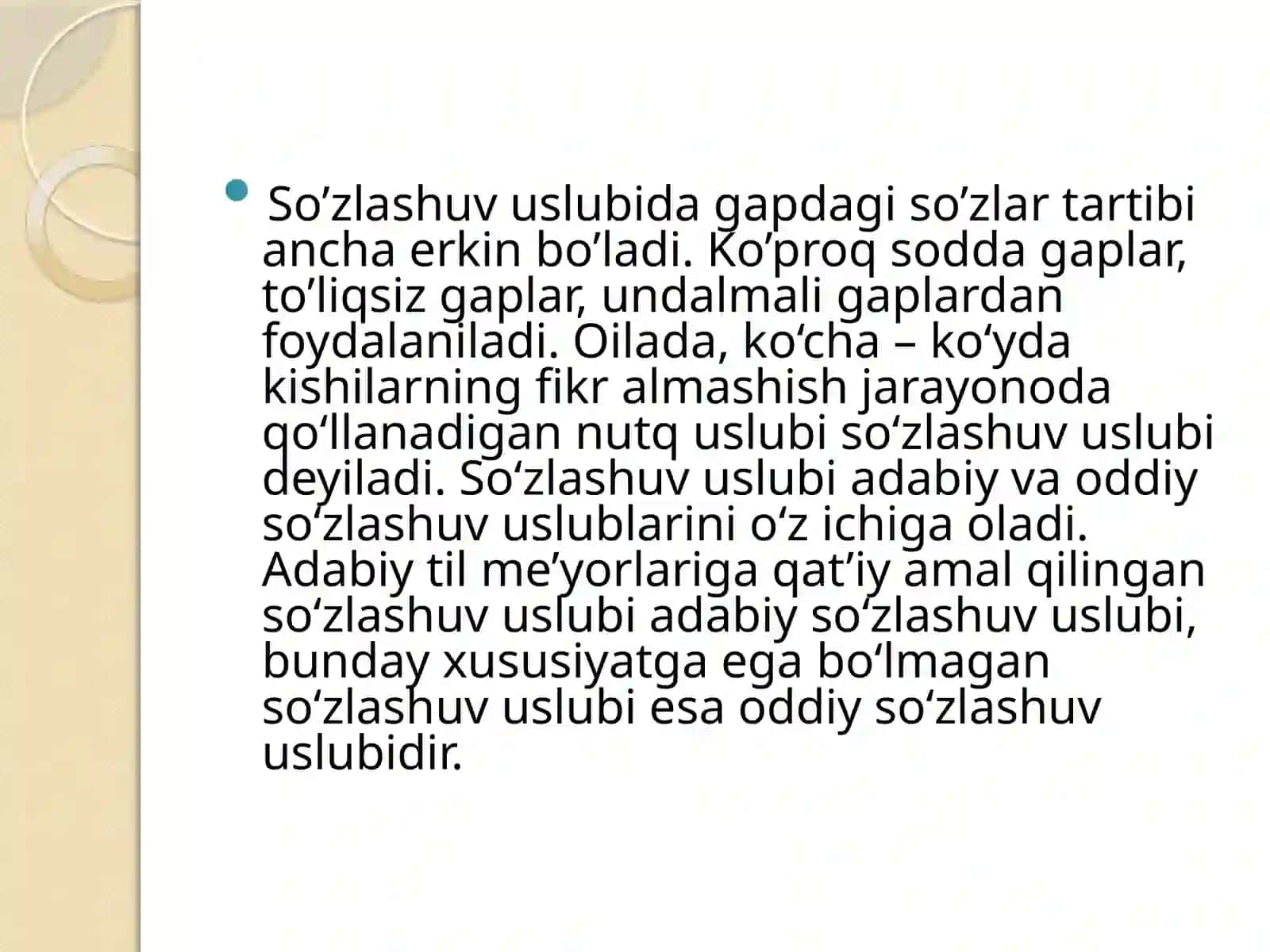 Sózlashuv nutq uslubi 4