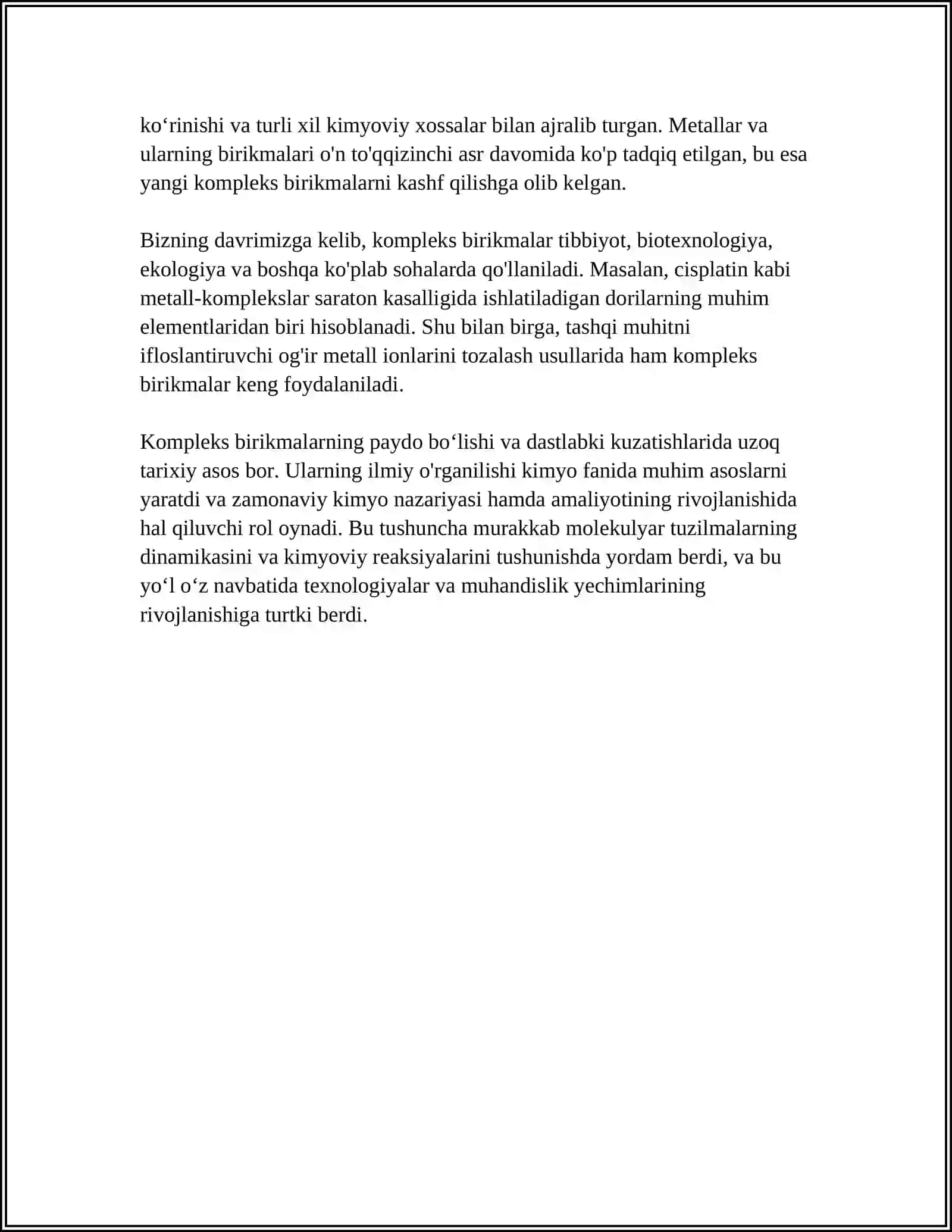 KOMPLEKS BIRIKMALARNING O'RGANISH TARIXI 4