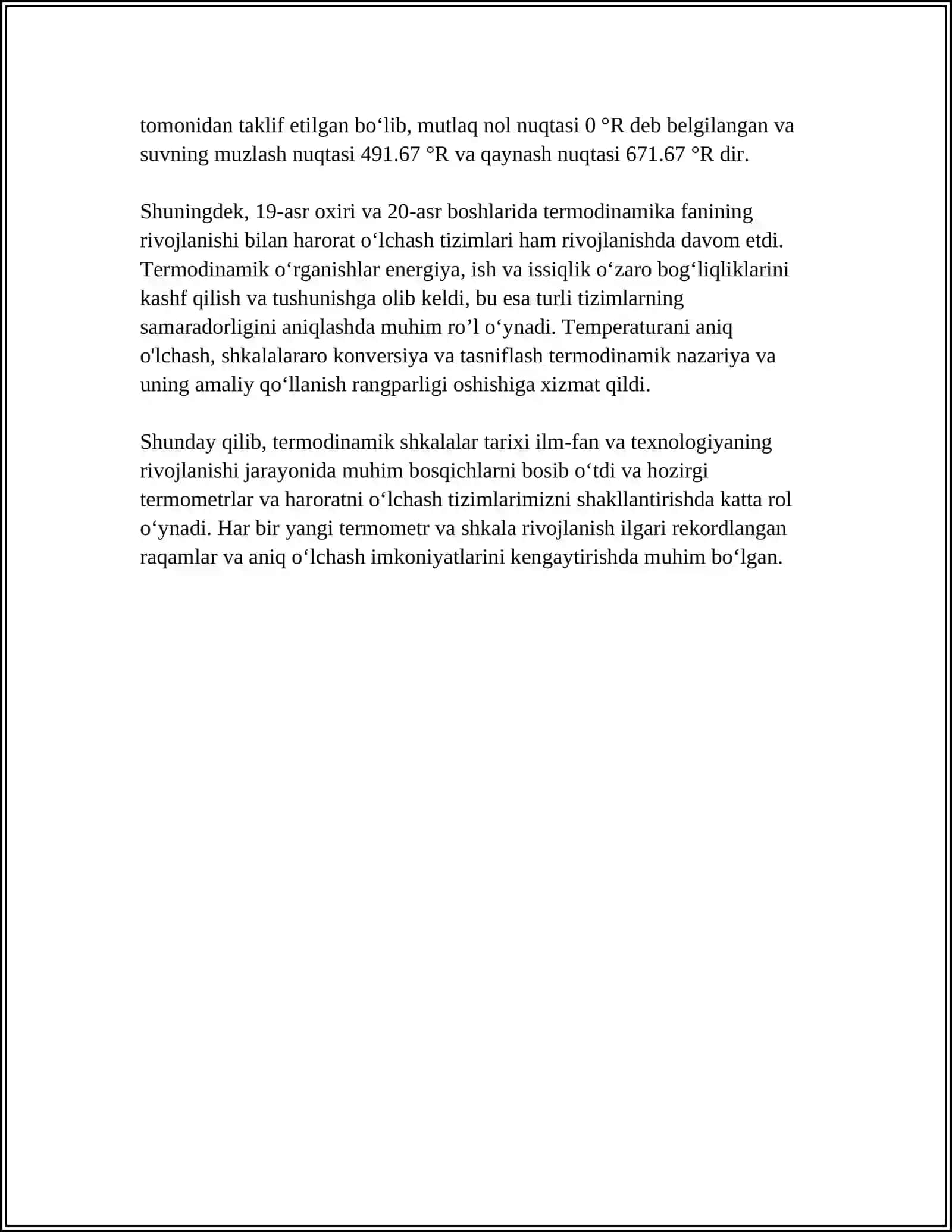 TEMPERATURANING TERMODINAMIK SHKALASI 4