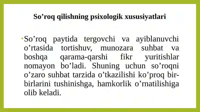 Yuzlashtirish psixologiyasi 4