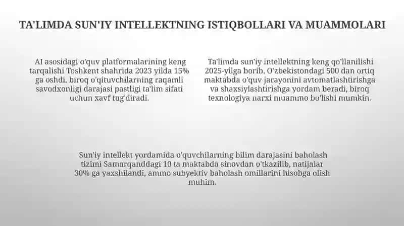 Ta'limda Sun'iy Intellektning Imkoniyatlari 4