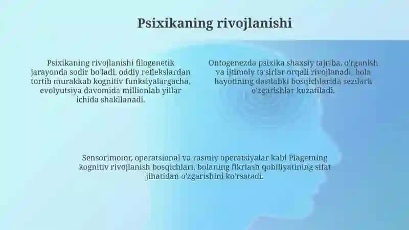 Psixika haqida umumiy tushuncha 4