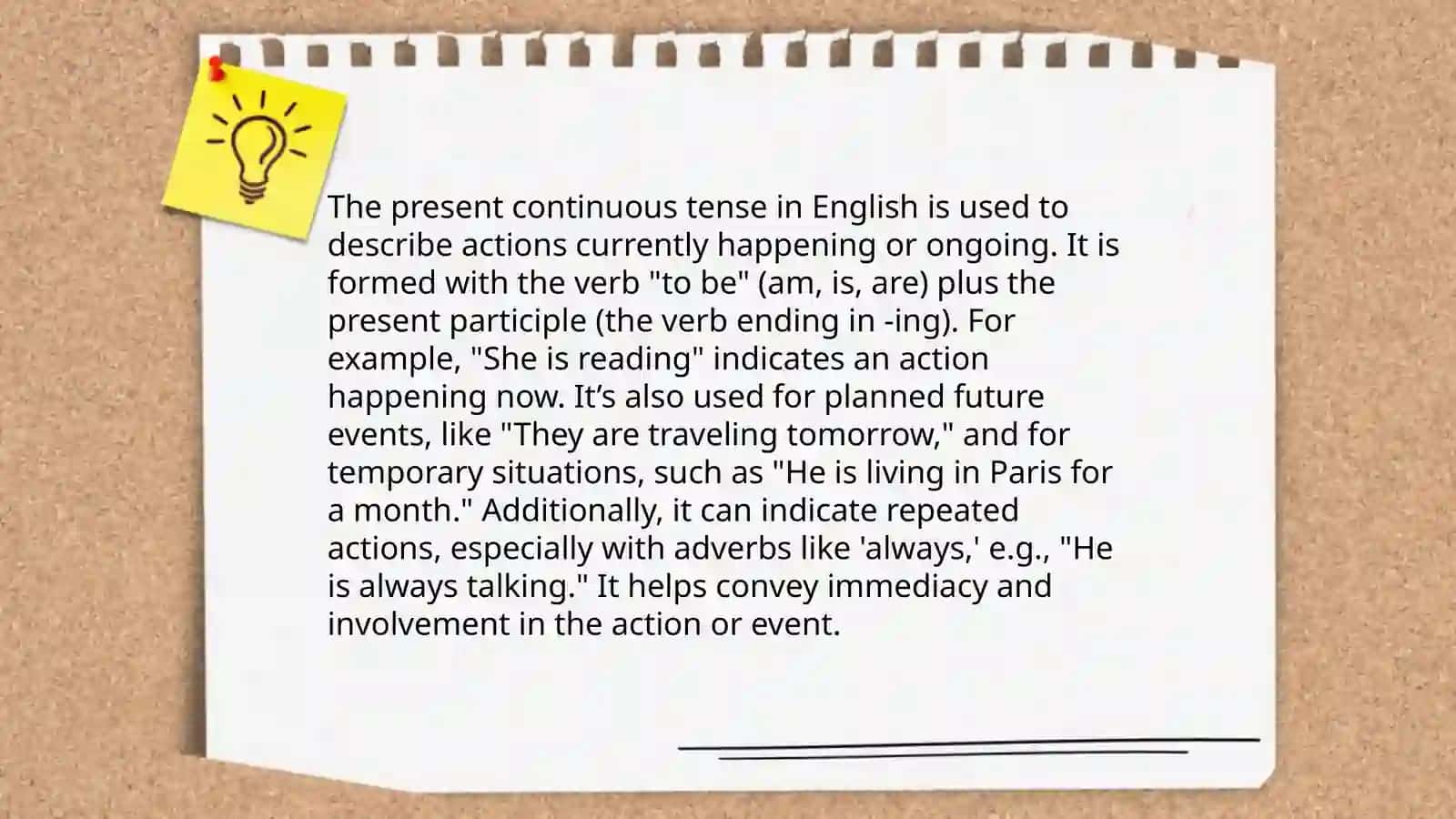 Present simple and Present continuous 4