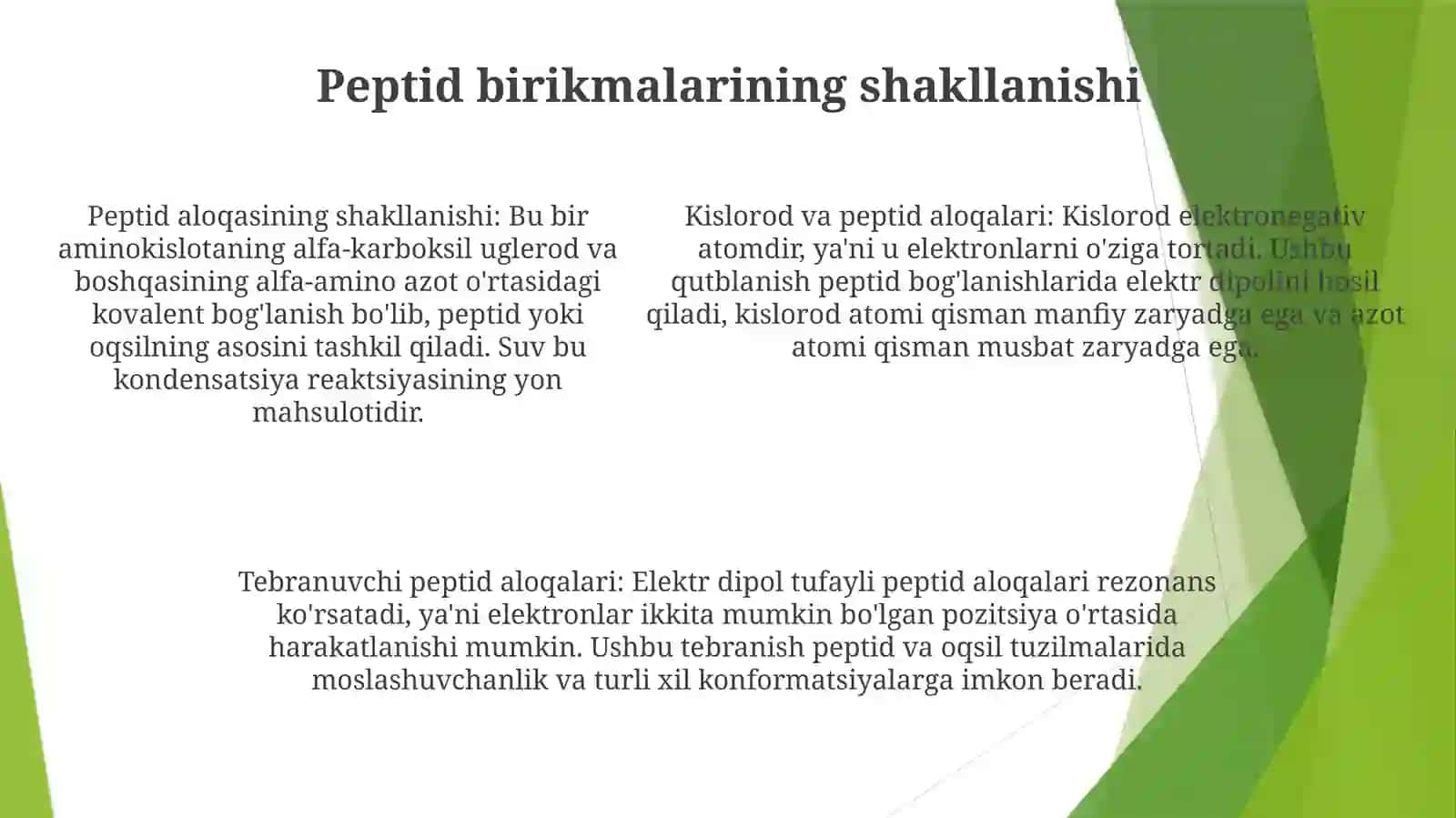 Oqsillar Va Peptid Boğlar 4
