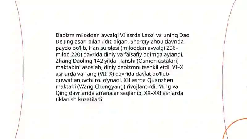 Daoizmning taʼrifi va asosiy gʼoyalari 4