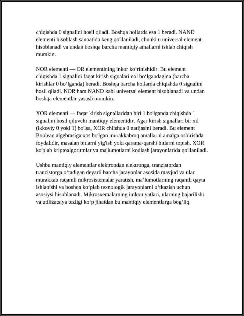 MIKROSXEMADAGI MANTIQIY ELEMENTLAR 4