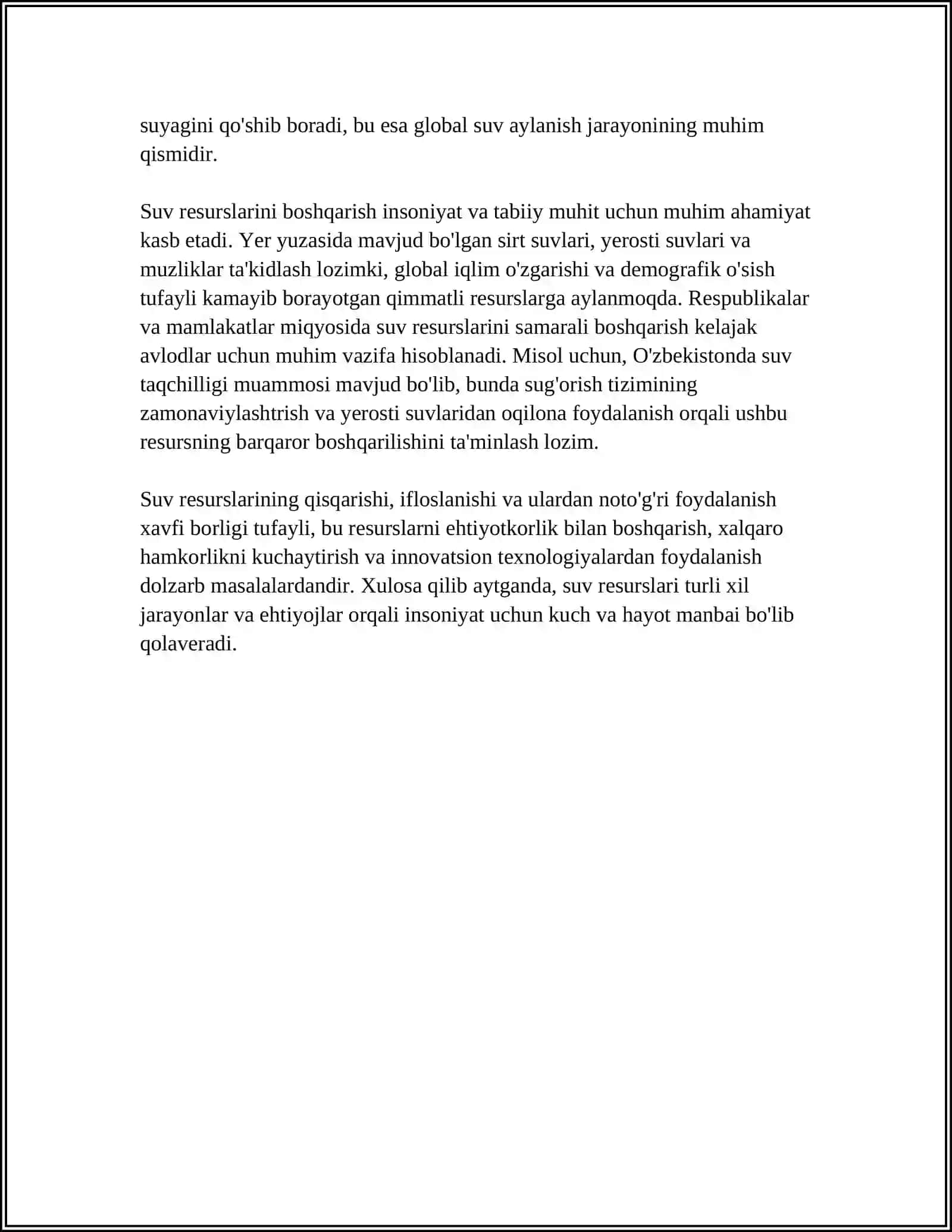 SUV RESURSLARI VA ZAXIRALARI 4