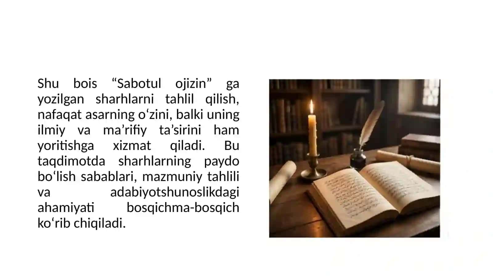 Sharhlarning adabiyotshunoslikdagi ahamiyati 4