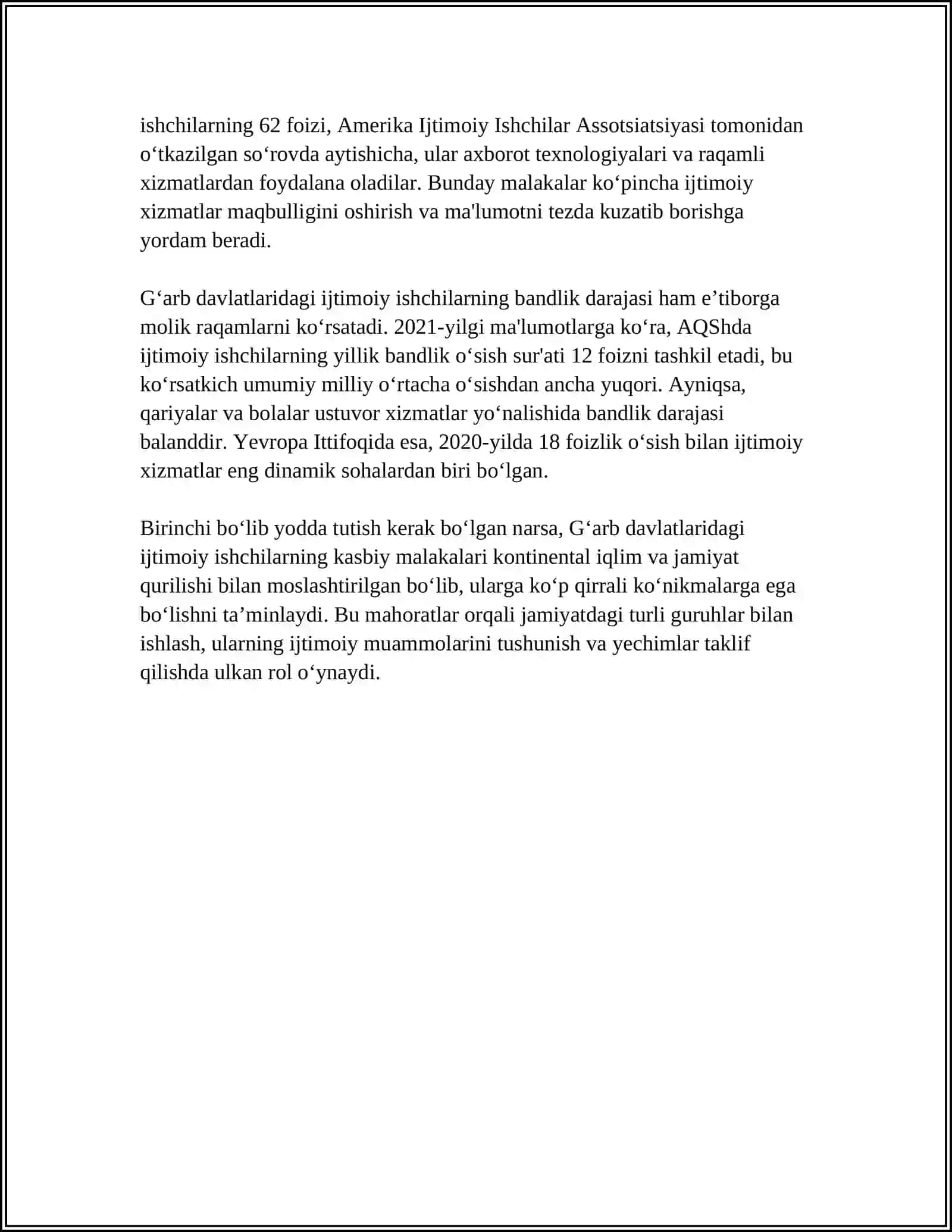 GʻARBDAGI IJTIMOIY HODIMLARNING PROFESSIONAL TASHKILOTLARI 4