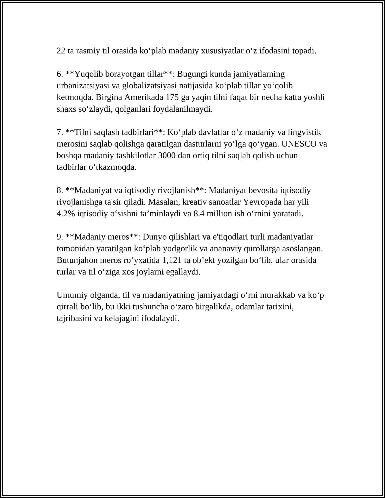 TILSHUNOSLIKNING BOSHQA FANLAR BILAN ALOQASI 4