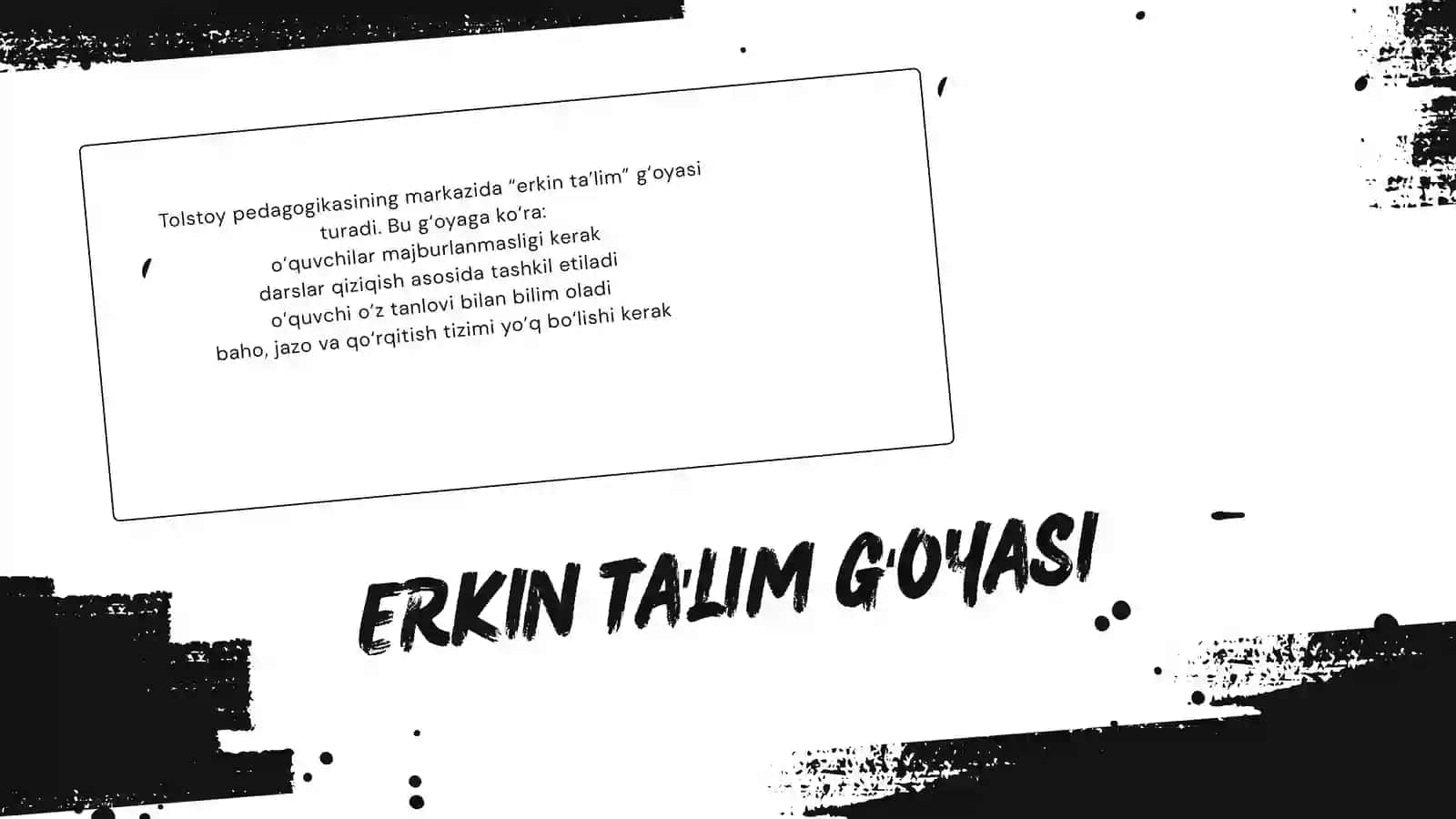 LEV TOLSTOY PEDAGOGIK QARASHLARI 4