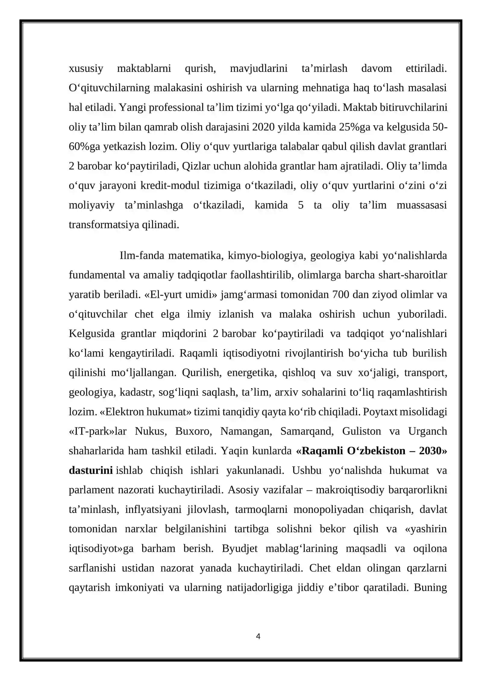 Egri chiziqning egriligi 4