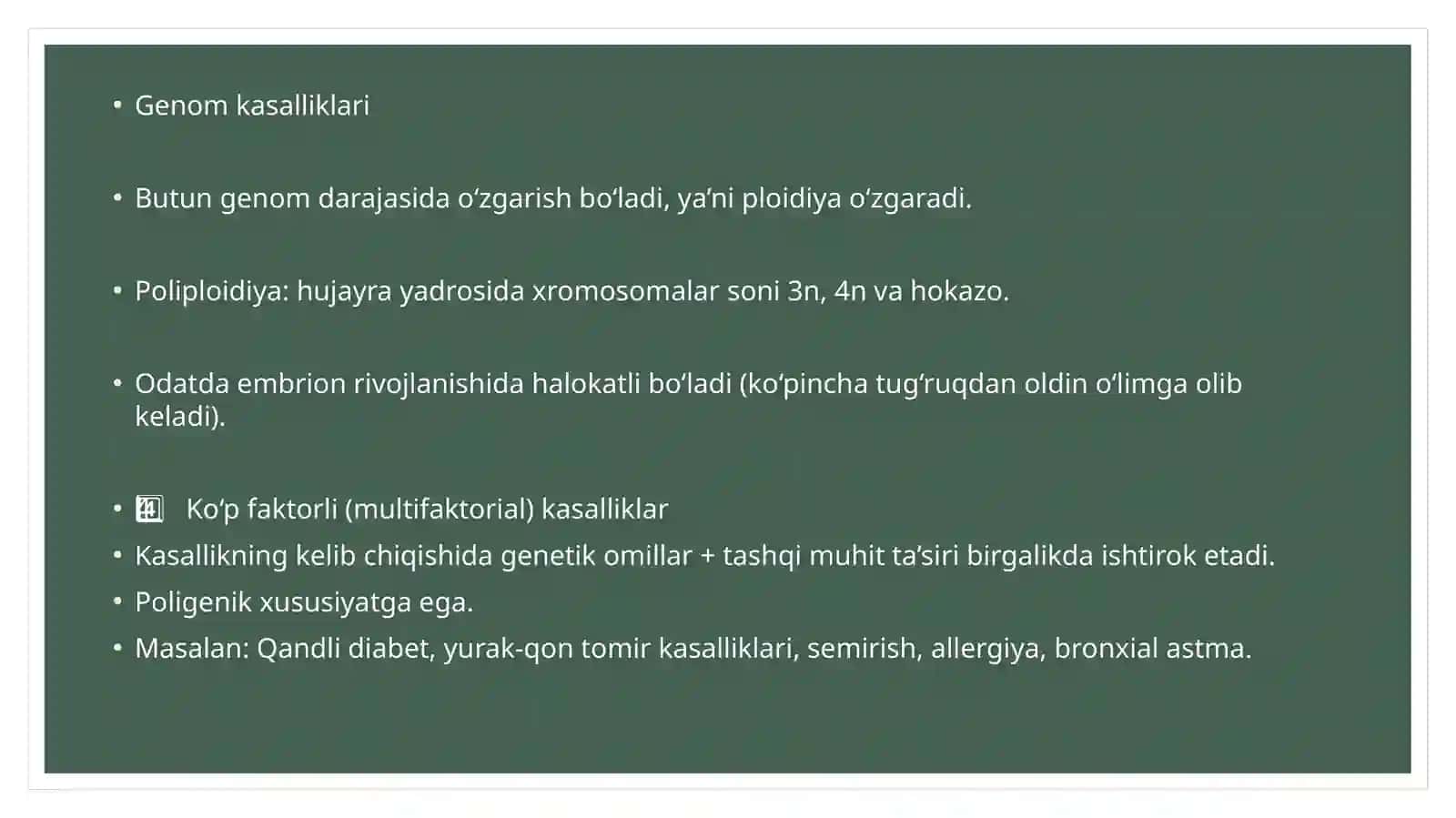 Tibbiy biologiya va umumiy genetika 4