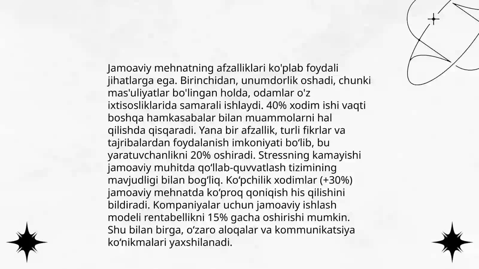 Mehnat faoliyati: jamoaviy va individual 4