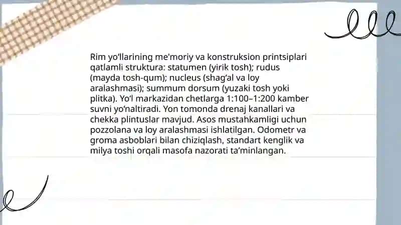 Qadimgi Rim yo‘llarini o‘rganish 4