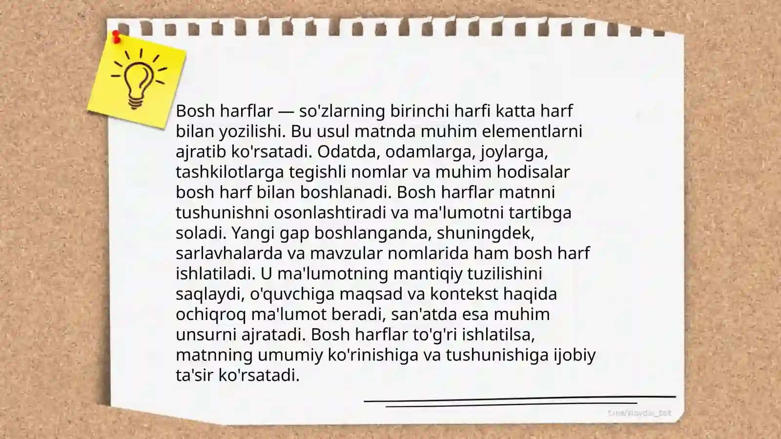 Bosh harflar uchun korgazmali qurollar tayyorlash 4