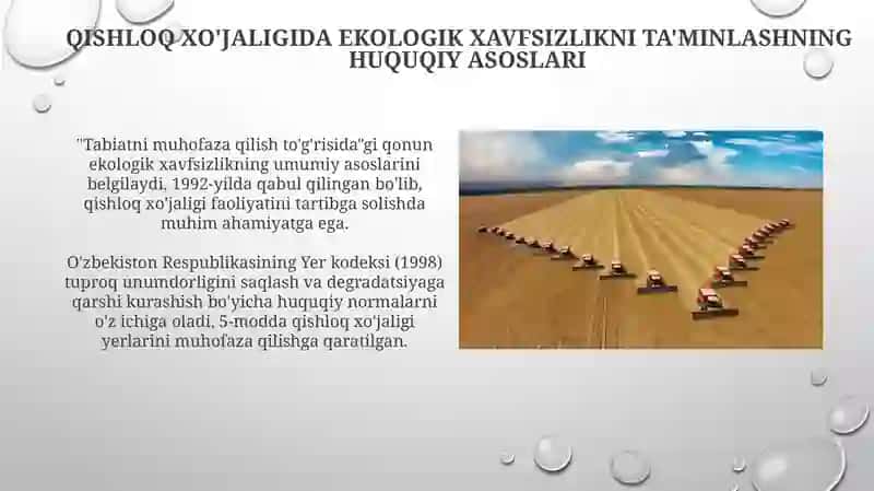 Ekologik xavfsizlikni ta'minlash 4