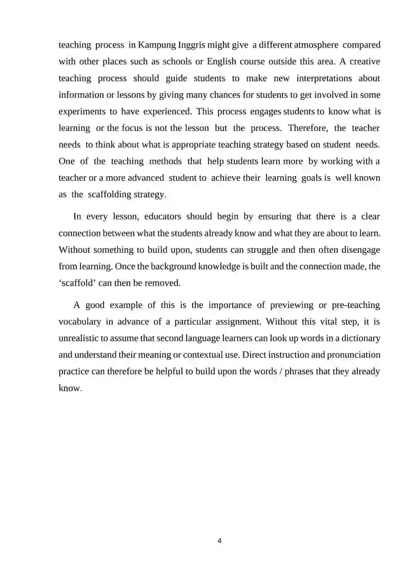 SCAFFOLDING STRATEGIES IN TEACHING SPEAKING SKILLS 4