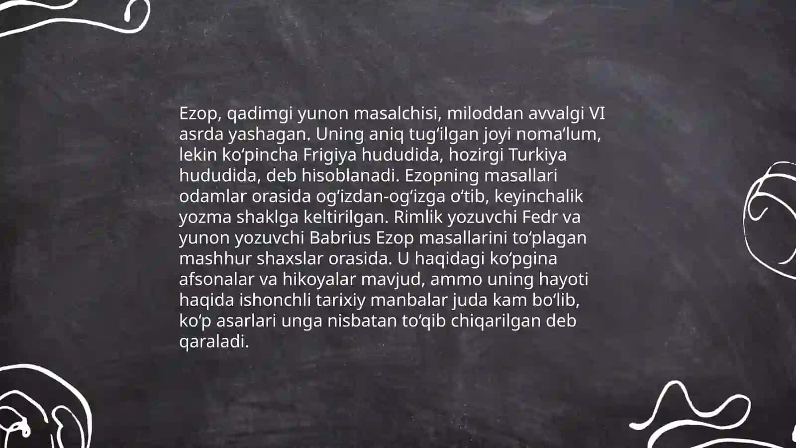 Ezop hayoti va ijodi va masallari 4