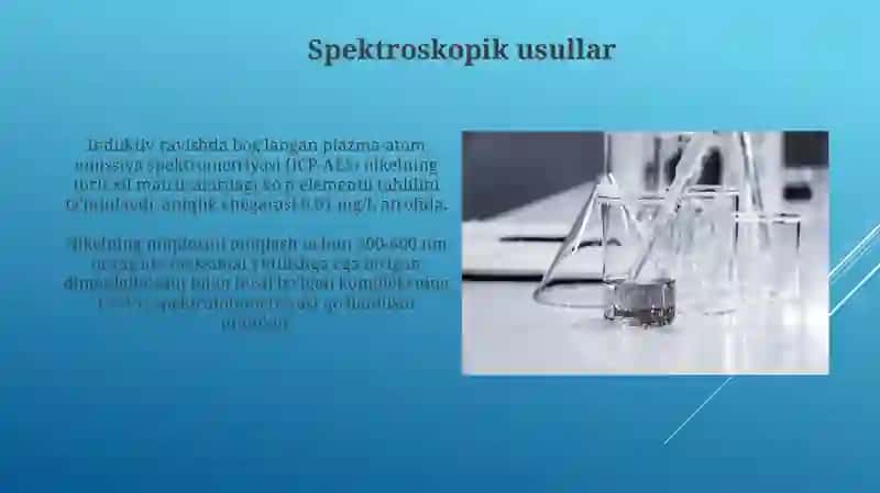 Nikelning analitik kimyosi 4