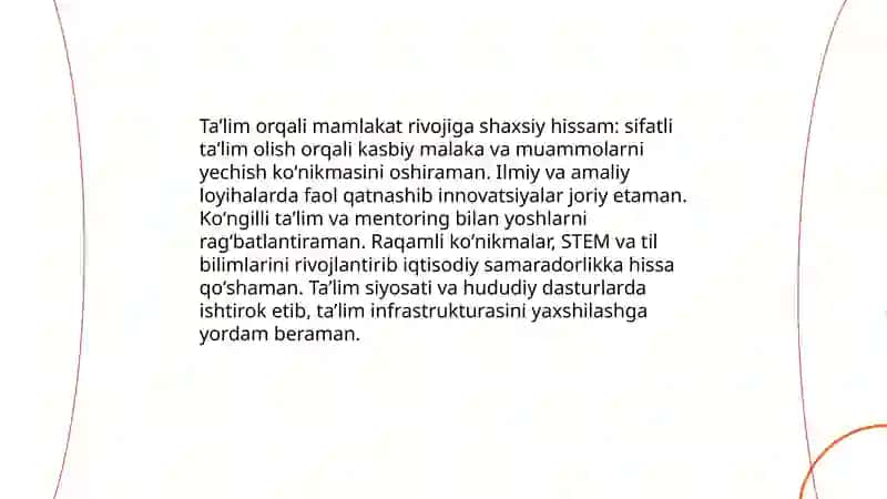 Vatan taraqqiyotiga men ham masʼulman 4