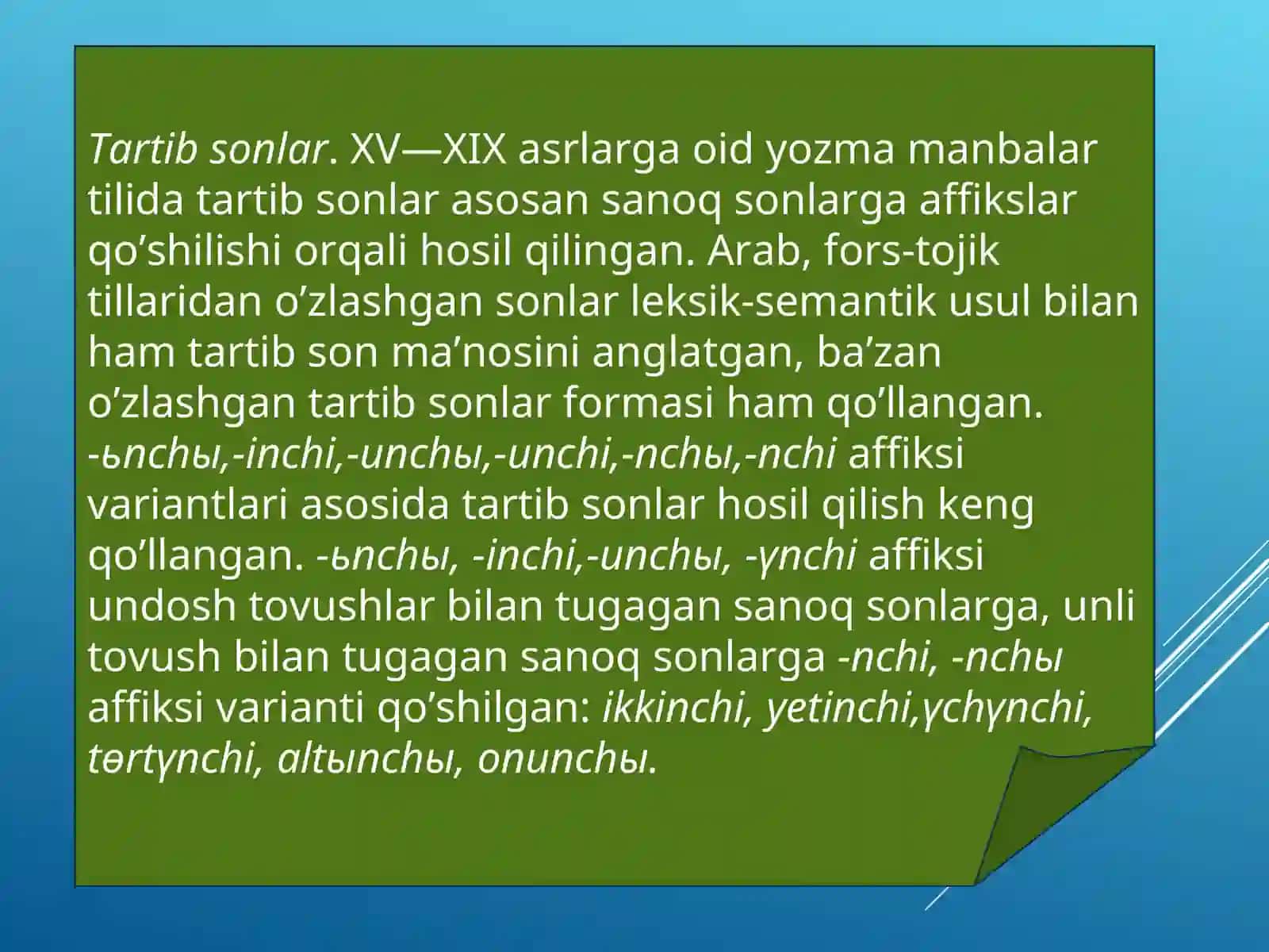 Numerativ so’zlar 4