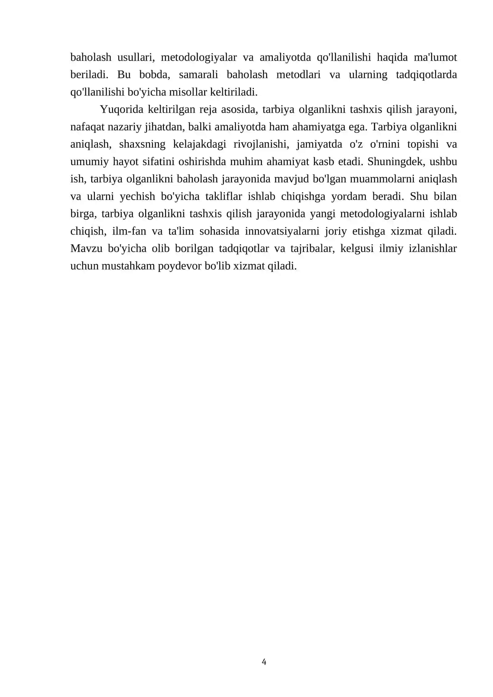 Tarbiya olganlikni tashxis qilish 4