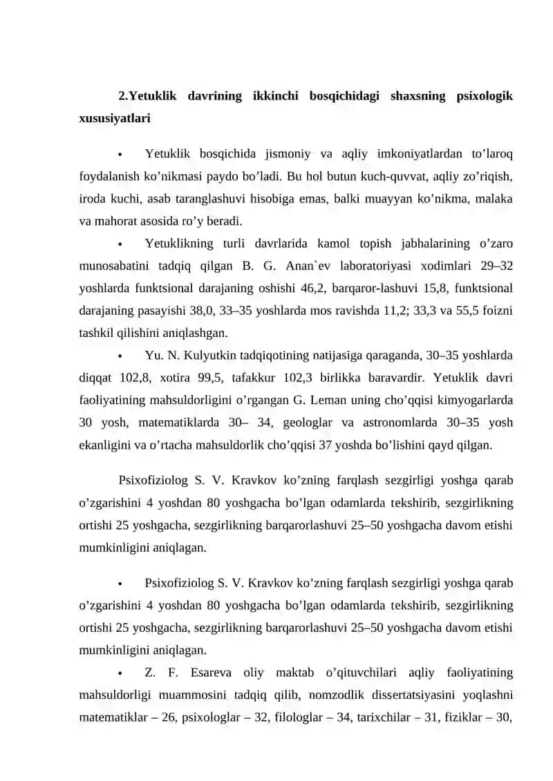 Yetuklik davri 4