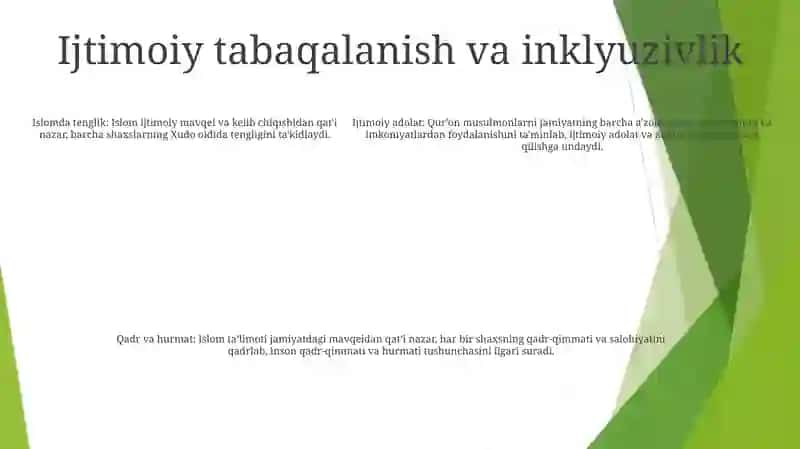 Islomda Ijtimoiy Tenglik Va Adolat 4
