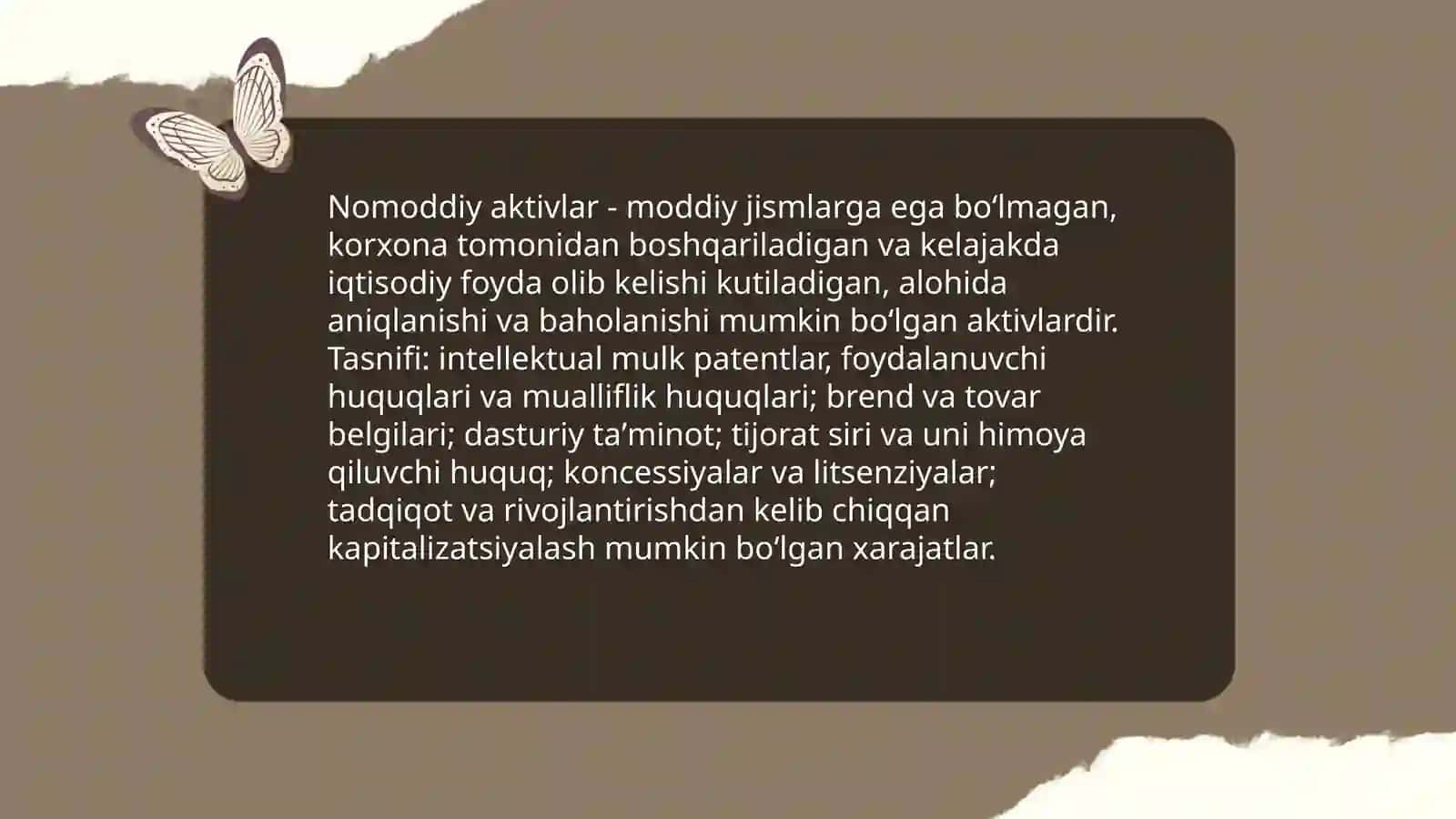 Moddiy va nomoddiy aktivlar 4