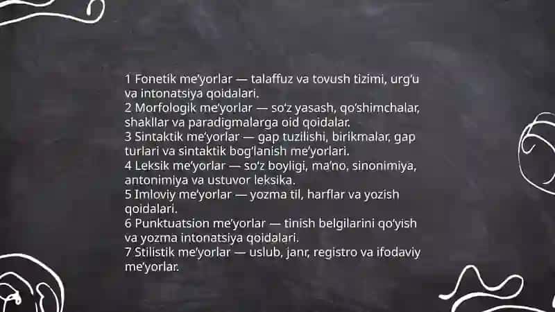 Me’yor Tushunchasi. Adabiy Til Me’yorlari 4