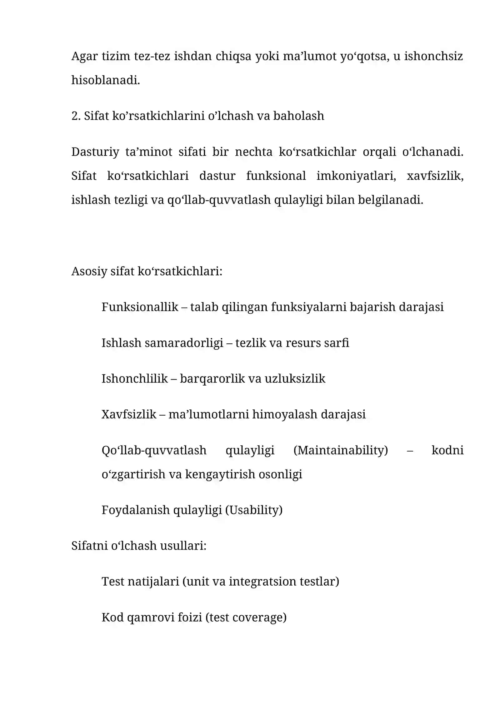 Online Magazin dasturiy ta’minoti sifati 4