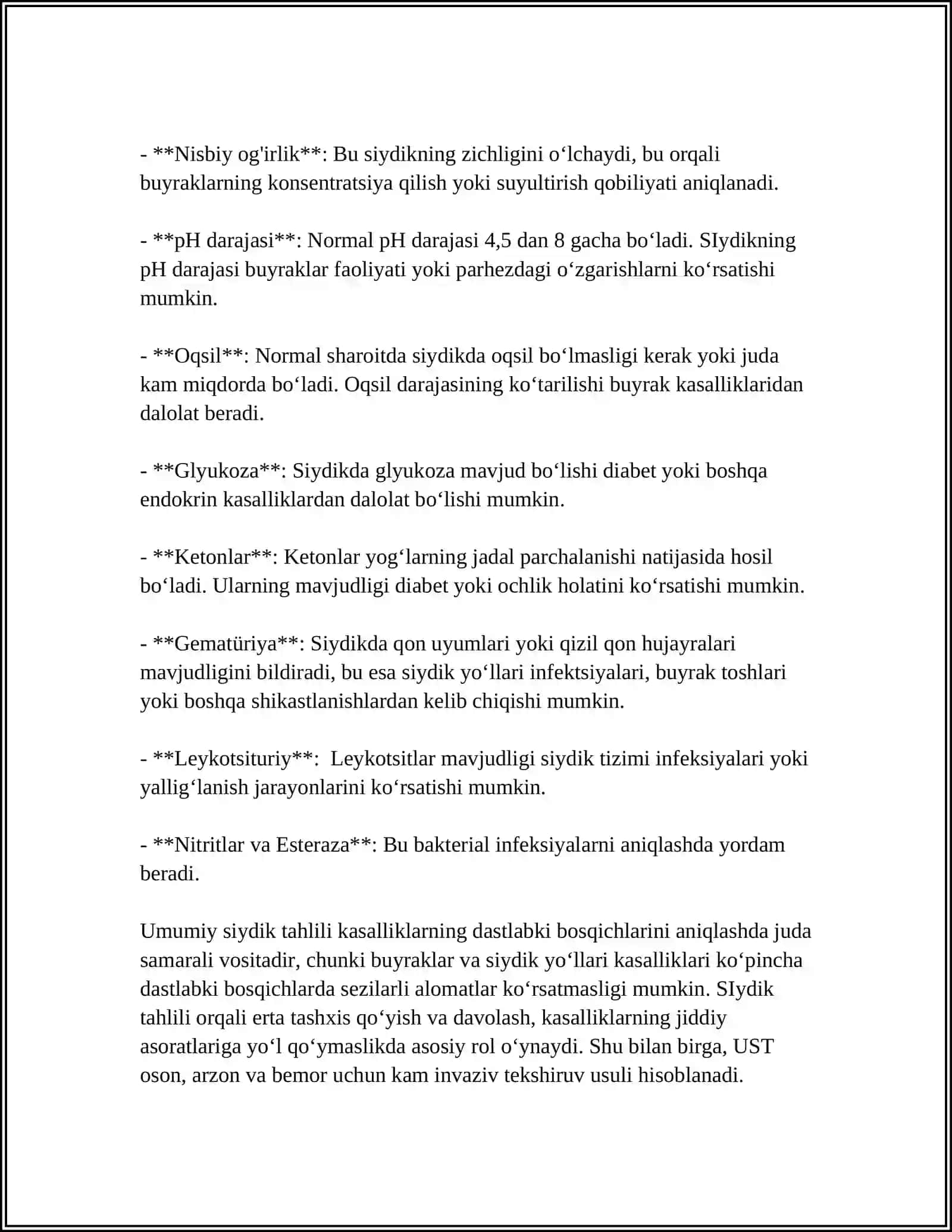 UMUMIY SIYDIK TAXLILINI INTERPRETATSIYASI 4
