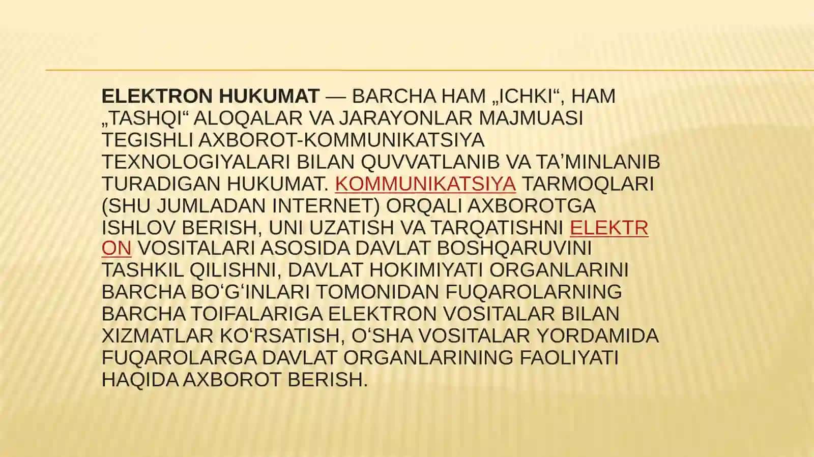 Elektron hukumat tahlili 4