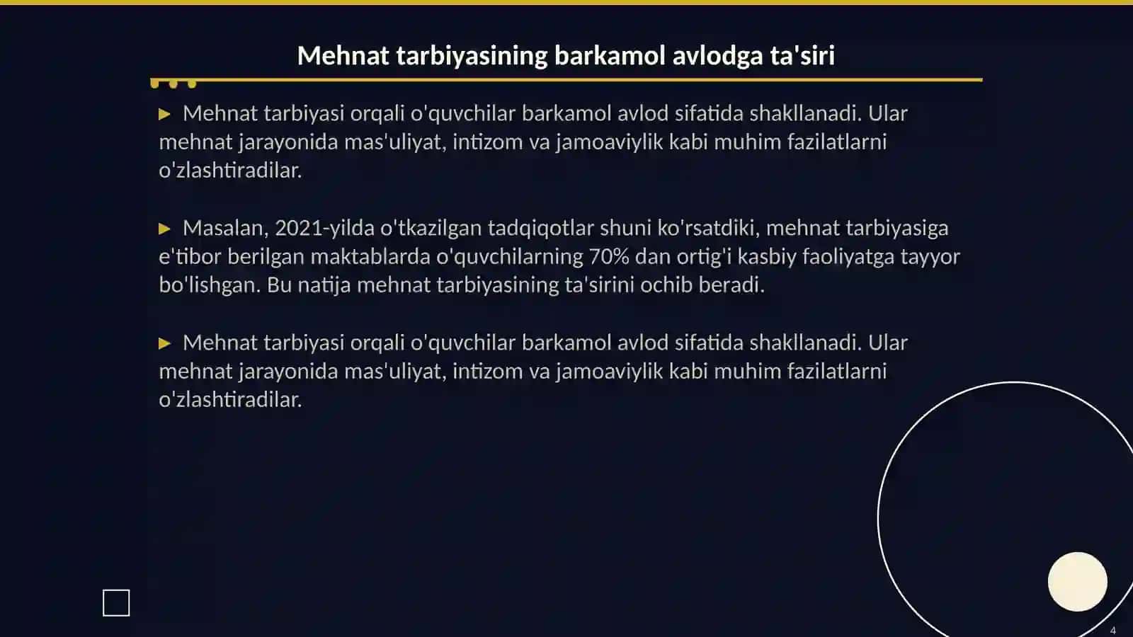 Uquvchilarning mehnat tarbiyasi 4