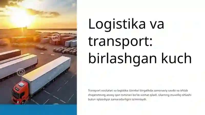 Logistikaning transport korxonalari faoliyatiga ta'siri 4